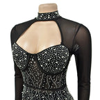 Sheer MeshSee Through Jumpsuit Pi-Mart