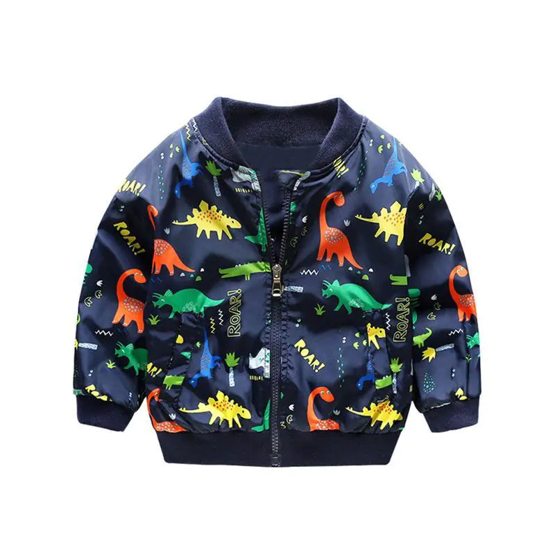 Cute Dinosaur Cartoon Jackets for Kids 1-7T Pi-Mart