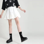 High-Waist Bubble Bud Cloud Skirt in Fashion Style Pi-Mart