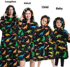 Lazy Blanket Hoodie Family Party Gift Pi-Mart