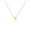 CAROVO Initial Necklaces for Women Dainty 14K Gold Plated Letter B Initial Pendant Necklace Simple Gold Initial Necklaces Jewelry Gifts for Women Valentines Gifts