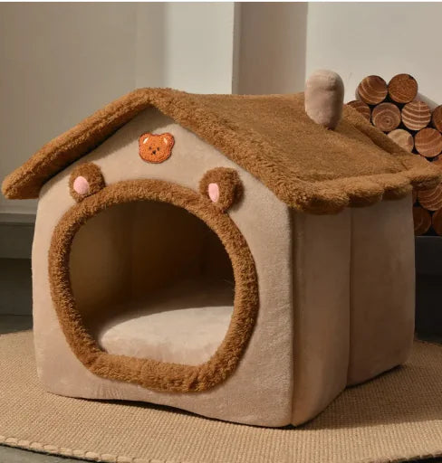 Four-season Universal Warm Closed Cat And Dog Kennel Pi-Mart