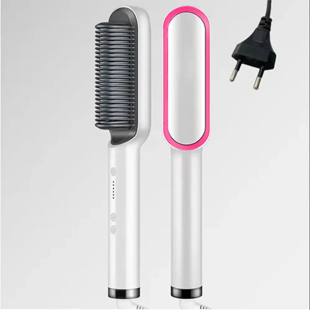 Straighteners Curling Hair Iron Hair Brush Pi-Mart