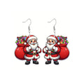 Christmas Earrings for Women Christmas Snowman Earrings Purple Santa Earrings Purple Earrings for Women Trendy Snowman Earrings Xmas Earrings Holiday Earrings Christmas Jewelry Gift for Women