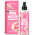 SilkySecret Organic Rose Water Spray (8.45 Fl Oz) Rosewater Spray for Face & Hair Hydrating Face Mist Toner Rose Water for Skin Care Lootquake LLC