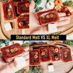 Apple Bourbon XL Wax Melts - Large 4-Cube Set, Spiced Apple, Walnut, Bourbon BandsCo Straps