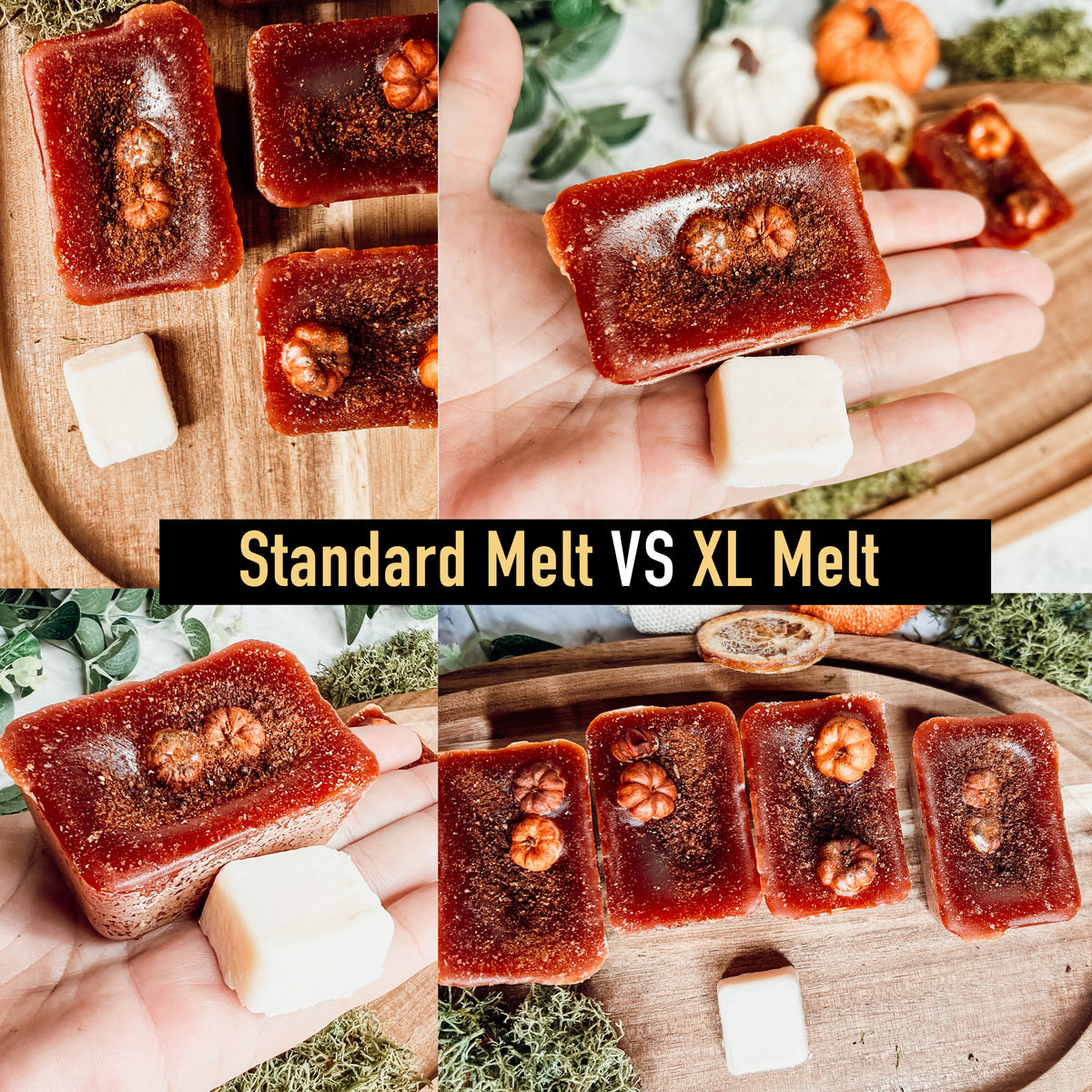 Snickerdoodle XL Wax Melts - 4 Large Cinnamon Sugar and Nutmeg Cubes BandsCo Straps