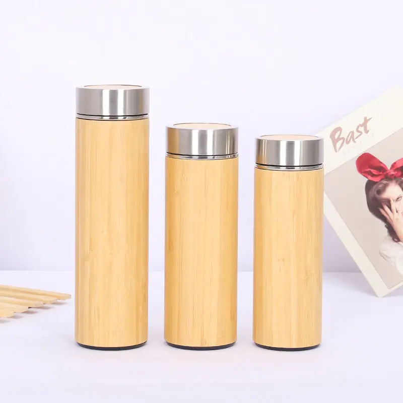 Bamboo Wooden Thermos Pi-Mart