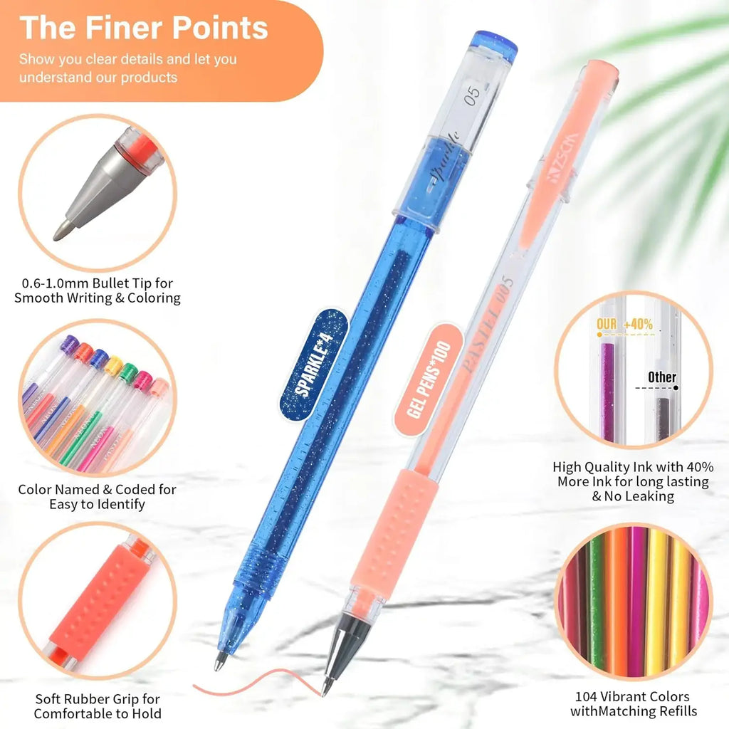 Glitter Gel Pens Pi-Mart