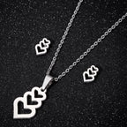 Stainless Steel Love Heart Necklaces For Women