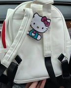 Red White Bow Backpack Bag Pi-Mart