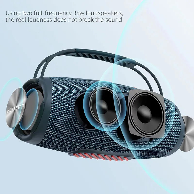H53 Wireless Bluetooth Speaker Waterproof Portable Outdoor Portable Rugby High-power Double MP3 Player Pi-Mart