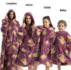 Lazy Blanket Hoodie Family Party Gift Pi-Mart