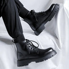 Men's Chelsea Ankle Boots - High-Top Leather Martin Boot Pi-Mart