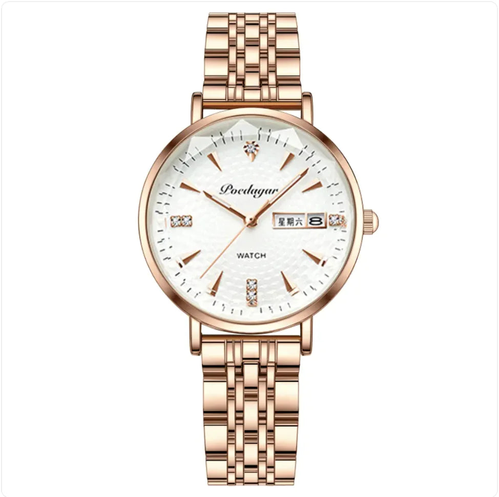 Women’s Double Calendar Quartz Watch Pi-Mart