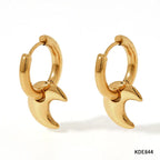 XINGX Earrings Stainless Steel Glossy Earrings