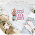 Ya'll Are Nuts Pink Tee