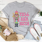 Ya'll Are Nuts Pink Tee