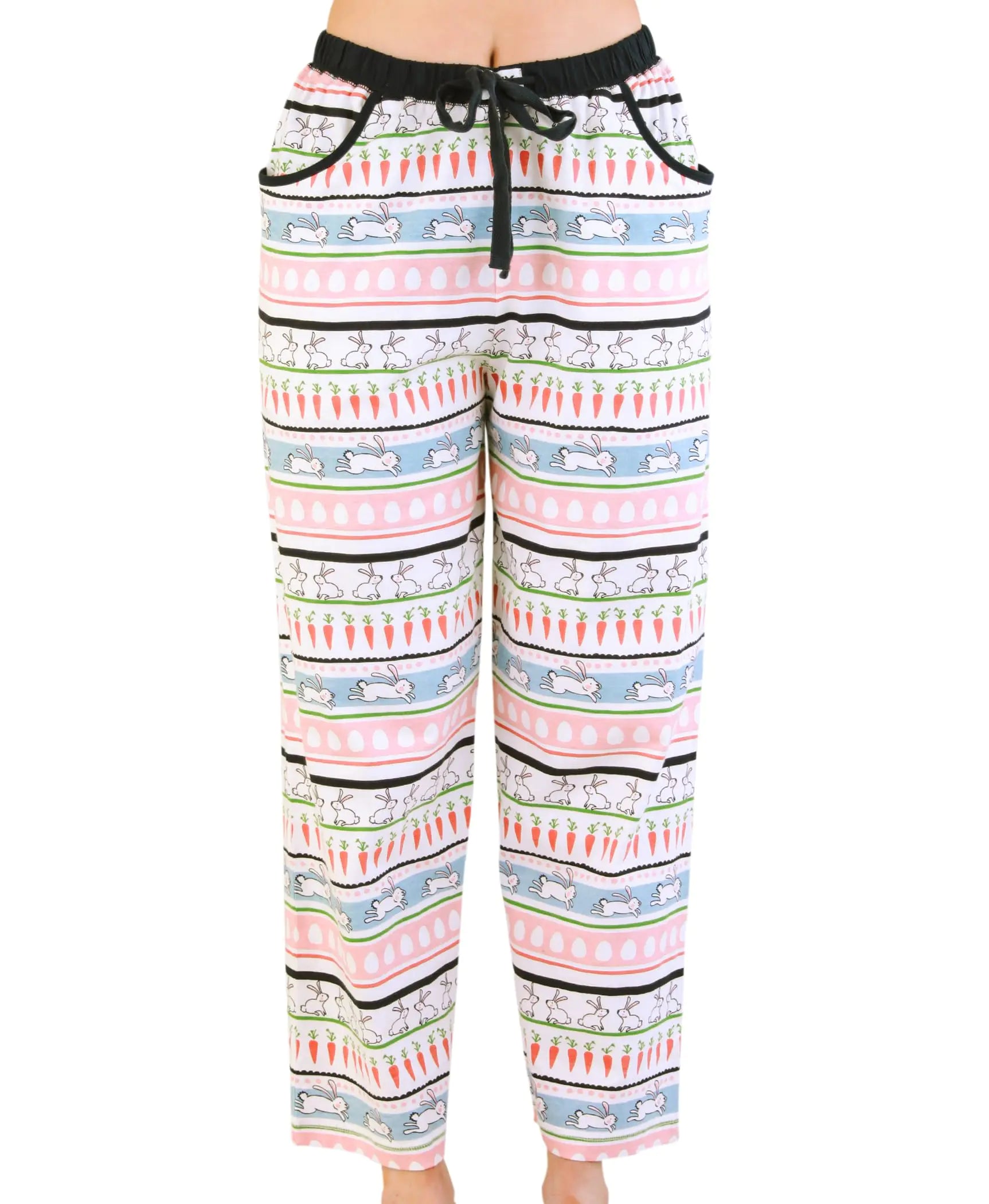 Lazy One Pajamas for Women Cute Pajama Pants and Top Separates Some Bunny Easter (Small) Lootquake LLC
