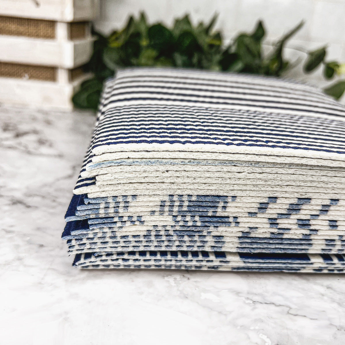 Yacht Club Biodegradable Kitchen Cloth 70% Cellulose 30% Cotton Reusable BandsCo Straps