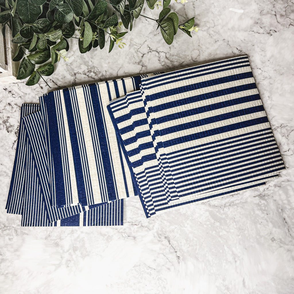 Yacht Club Biodegradable Kitchen Cloth 70% Cellulose 30% Cotton Reusable BandsCo Straps