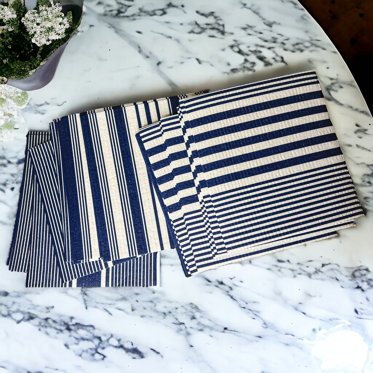 Yacht Club Biodegradable Kitchen Cloth 70% Cellulose 30% Cotton Reusable BandsCo Straps