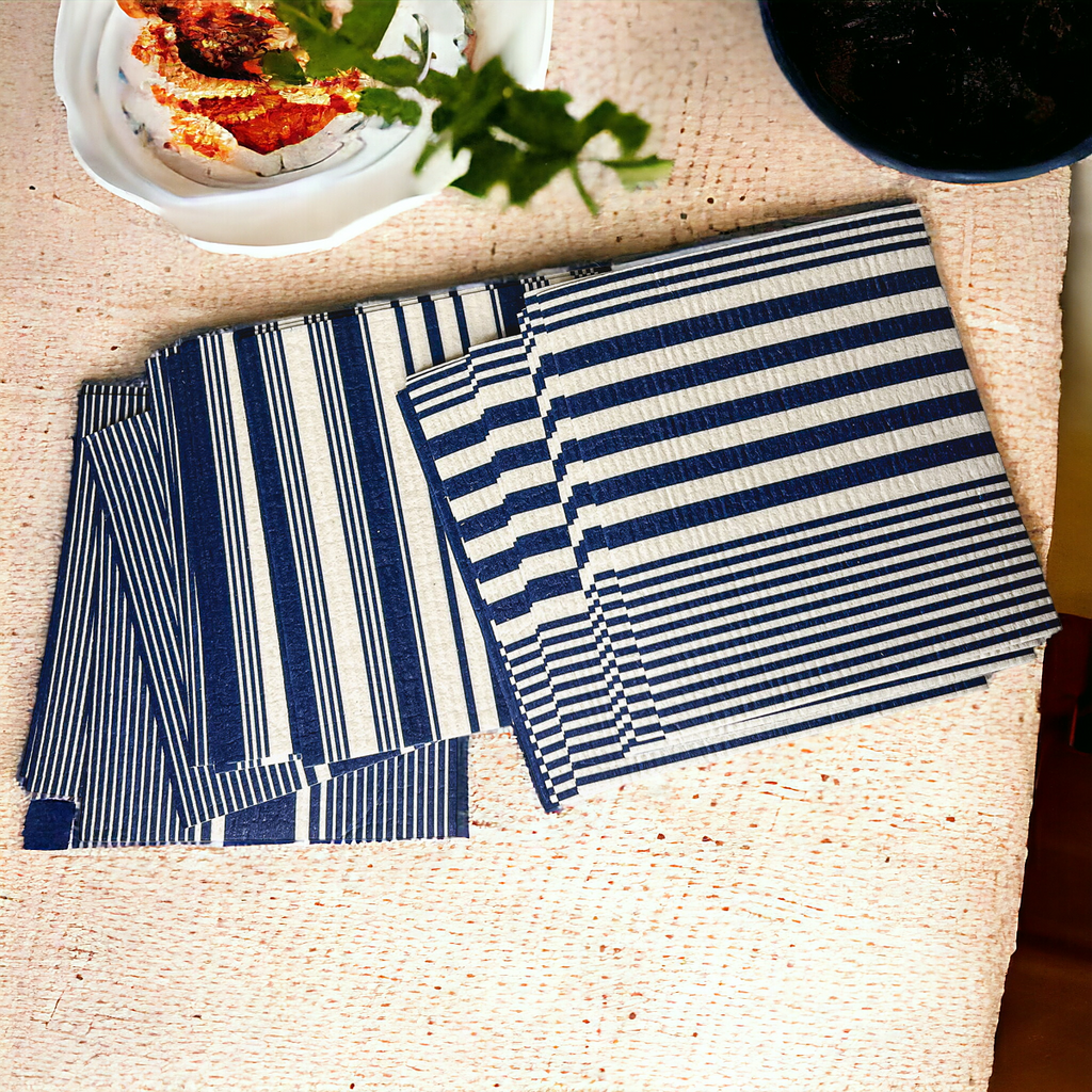 Yacht Club Biodegradable Kitchen Cloth 70% Cellulose 30% Cotton Reusable BandsCo Straps