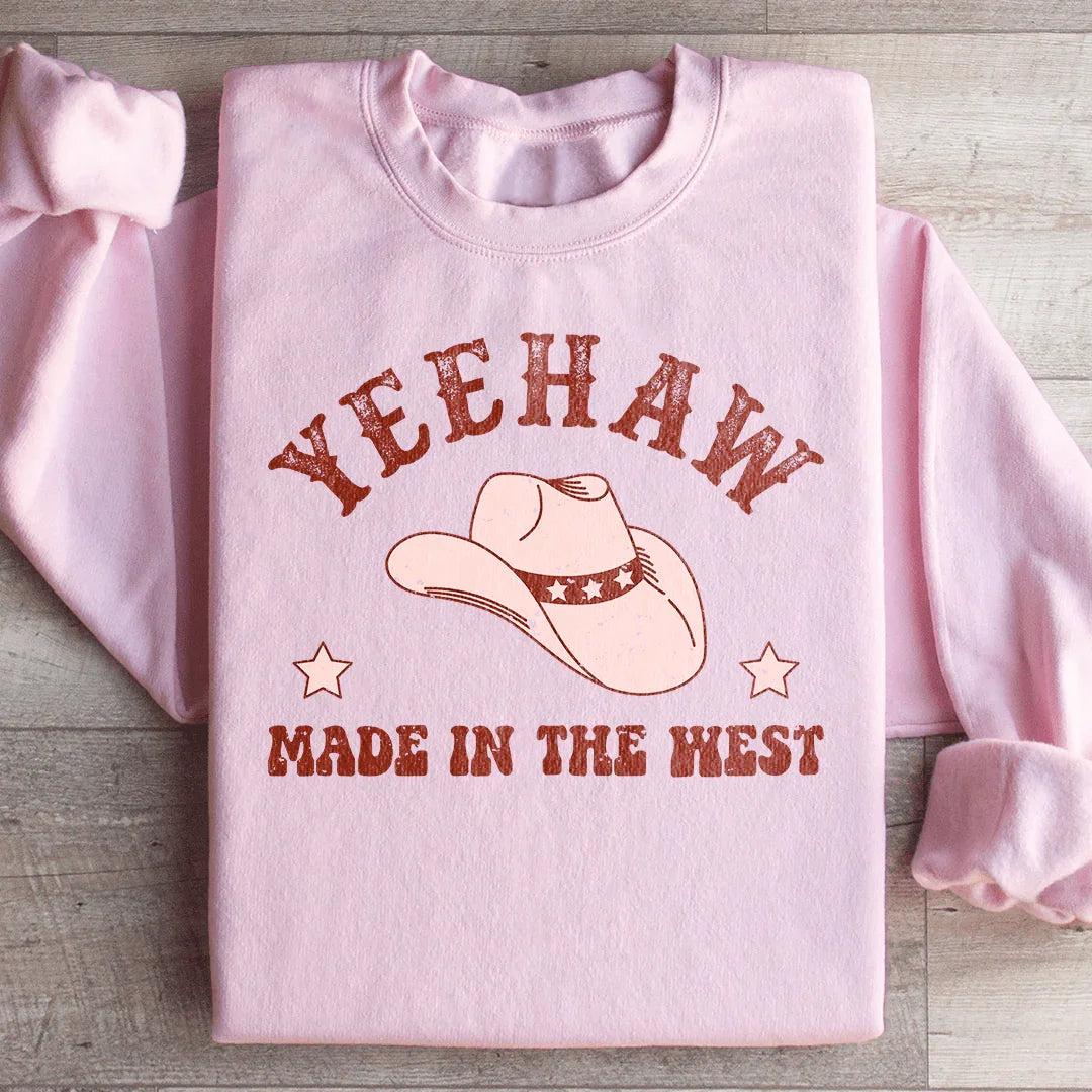 Yeehaw Cowboy Hat Sweatshirt Peachy Sunday