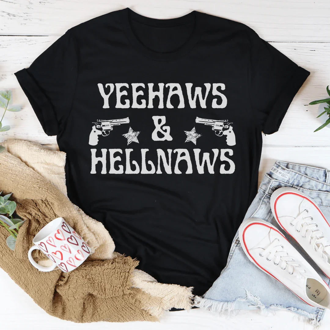 Yeehaws & Hellnaws Tee Peachy Sunday