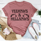 Yeehaws & Hellnaws Tee Peachy Sunday
