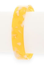 Tortoise Shell Celluloid Flex Open Cuff Adjustable Bracelet