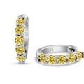 3mm Moissanite 10-Stone Stud Earrings 925 Sterling Silver For Women BandsCo Straps