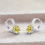 2 Carat Moissanite Drop Earrings Sterling Silver Solitaire Studs For Women BandsCo Straps