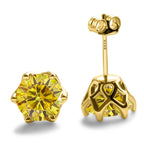1-2 Carat D Color Moissanite Earrings 925 Sterling Silver Studs For Women BandsCo Straps