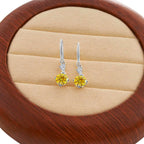 Moissanite Earrings 925 Sterling Silver White Gold Plated Hypoallergenic Studs BandsCo Straps