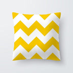 Yellow Pillow Case Cushion Cover Geometric Polyester Pillowcase Home Decorative Yellow Grey Modern Pillow Covers Beautiful Pattern Linen Square Pillow Case For Sofa Couch 45x45CM