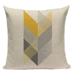 Yellow Pillow Covers Nordic Geometric Cushion Pillow Covers White Pillowcase Geometric Cushion Case Decoration Home Room Pillow Case