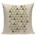 Yellow Pillow Covers Nordic Geometric Cushion Pillow Covers White Pillowcase Geometric Cushion Case Decoration Home Room Pillow Case