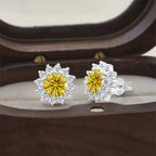 925 Sterling Silver Moissanite Stud Earrings With 1ct Moissanite Pendant BandsCo Straps