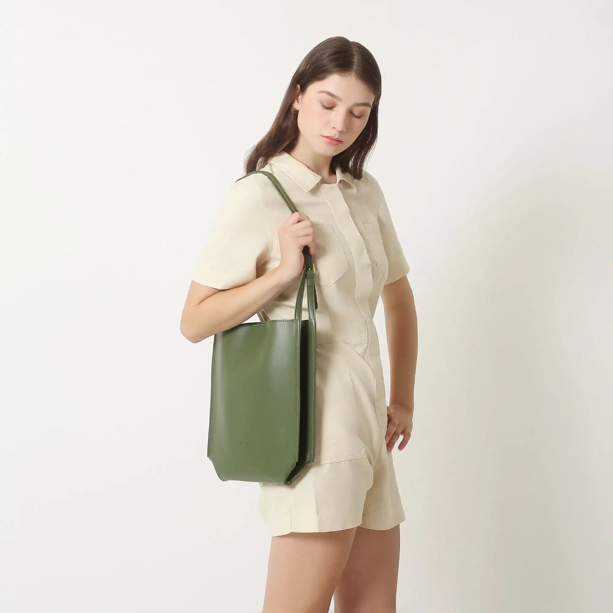 Olives Vegan Leather Tote Pi-Mart