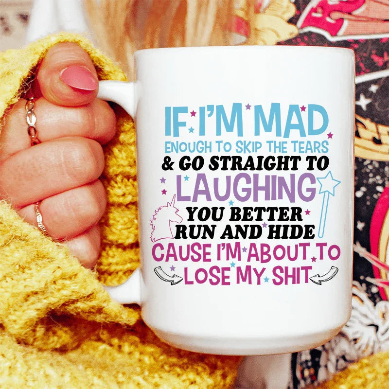 You Better Run And Hide Ceramic Mug 15 oz Peachy Sunday