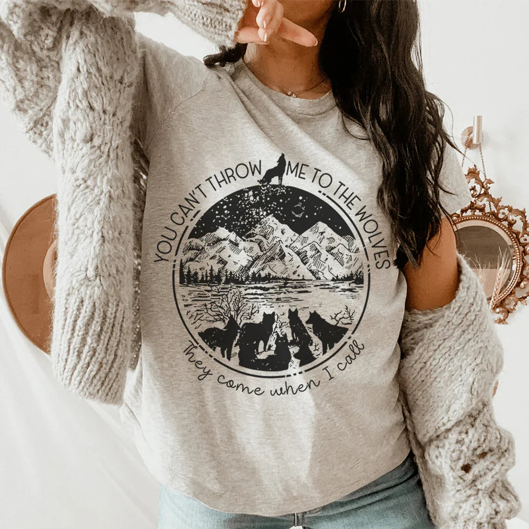 You Can't Throw Me To The Wolves Tee Peachy Sunday