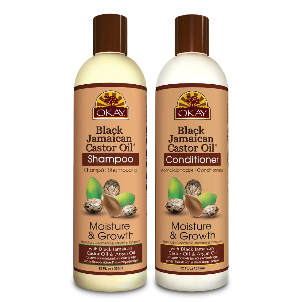 OKAY-Shampoo and Conditioner Black Jamaican Castor Oil Hair Care Set Moisture and Growth - Set Of 2 Lootquake LLC