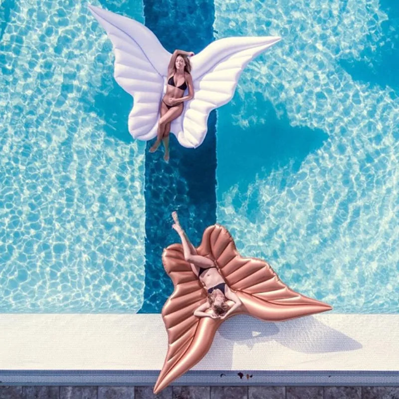 Giant Butterfly Wings Inflatable Pool Floating Air Mattress Pi-Mart