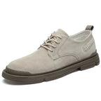 Men's Leather Casual Outdoor Shoes - Trendy Work Shoes