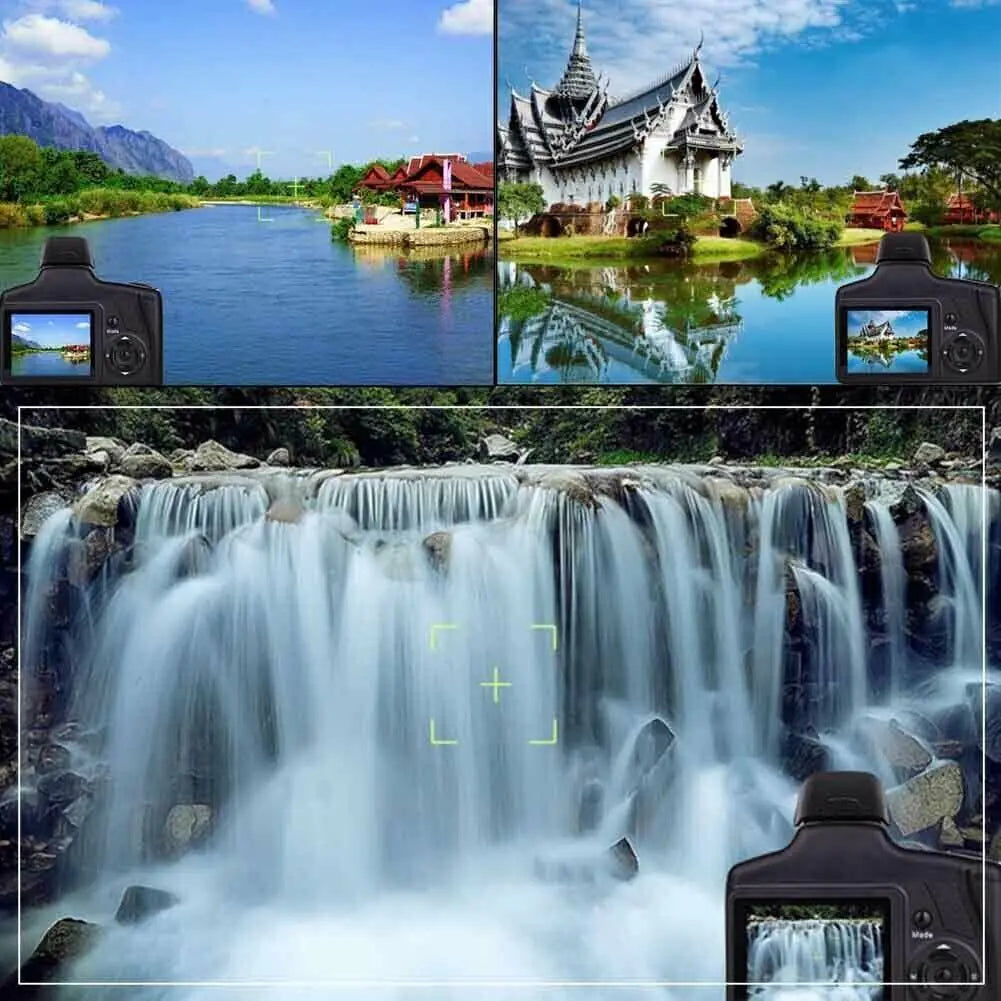 Digital Camera 3.0 Inch TFT LCD Screen 16X Zoom HD 16MP 1080P Anti-Shake Mic US Pi-Mart