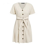 Short V-neck Summer Dresses
