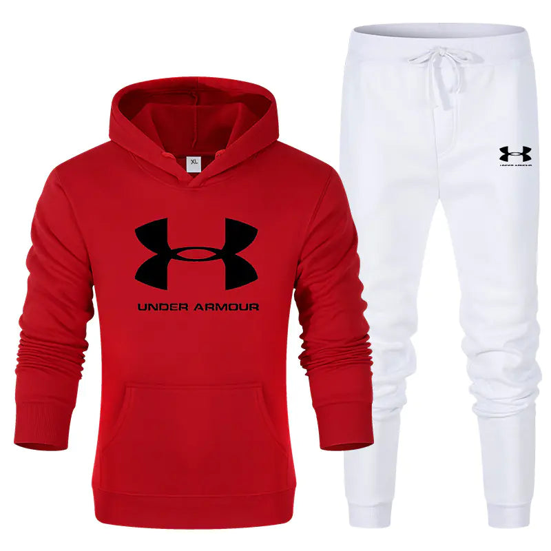 Men's Solid Color Thick Jacket Set for Spring and Autumn Pi-Mart