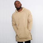 Long Hoodie, Hip Hop Hoodie, Outerwear Sweatshirt Pi-Mart