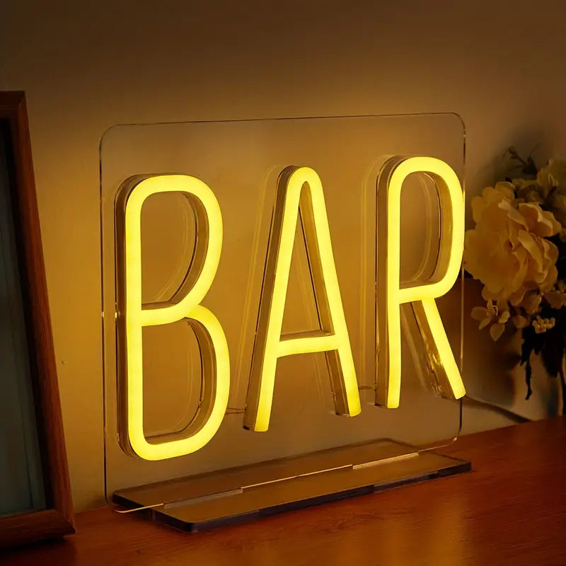 LED BAR Shaped Neon Sign with USB Power Supply Lootquake LLC